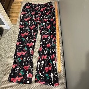 Aeropostale Sz-Med Black Christmas Story Pajama Pants